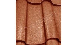 Металлочерепица Stella Rooftop Бархат® RAL 8004 (медно-коричневый) 0.50
