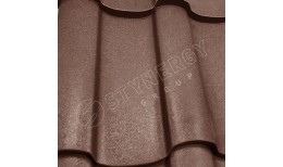 Металлочерепица Stella Rooftop Бархат® RAL 8017 (шоколадно-коричневый) 0.50