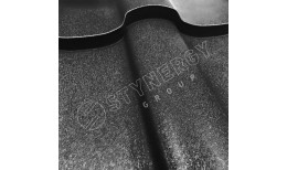 Металлочерепица Stella Rooftop Бархат® RAL 9005 (глубокий черный) 0.50