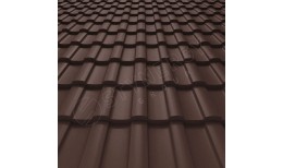 Металлочерепица Stella Rooftop Кашемир® матовый RAL 8017 (шоколадно-коричневый) 0.50