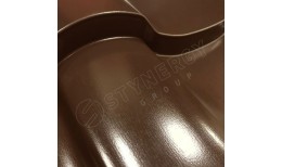 Металлочерепица Stella Rooftop Кашемир® RAL 8017 (шоколадно-коричневый) 0.50
