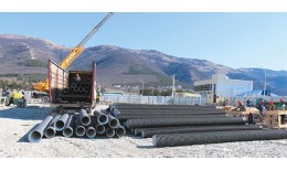 Труба гофрированная двустенная с раструбом SN6 - SN7 315/271 1,5м