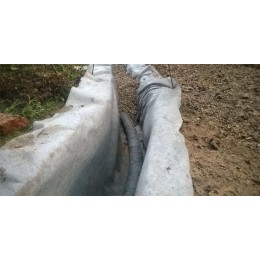 Труба дренажная ПНД с перфорацией в фильтре Typar d110