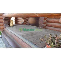 Террасная доска MasterDeck Classic Широкий вельвет (Антрацит)