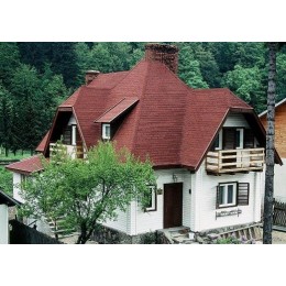 Гибкая черепица Ruflex Tab Темный шоколад