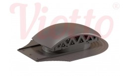 Выход вентиляции канализации для мягкой кровли при монтаже. Черепаха