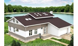 Гибкая черепица Ruflex Mint Коричневый