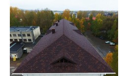 Гибкая черепица Standard, Тетрис, Коричневый