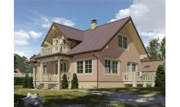 Сайдинг Premium, Брус, капучино