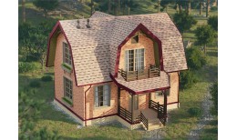 Фасадная панель Флемиш, красный жженый