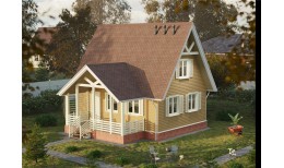 Софит Lux, T4 с центральной перфорацией, кедр