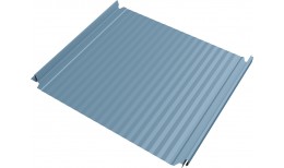Кликфальц Double Pro Гофр Grand Line 0,45 Drap ТХ с пленкой на замках RAL 5024 пастельно-синий
