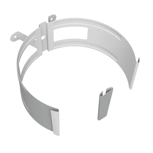 Крепление трубы круглой на дерево Vortex Проект 146мм RAL 7004