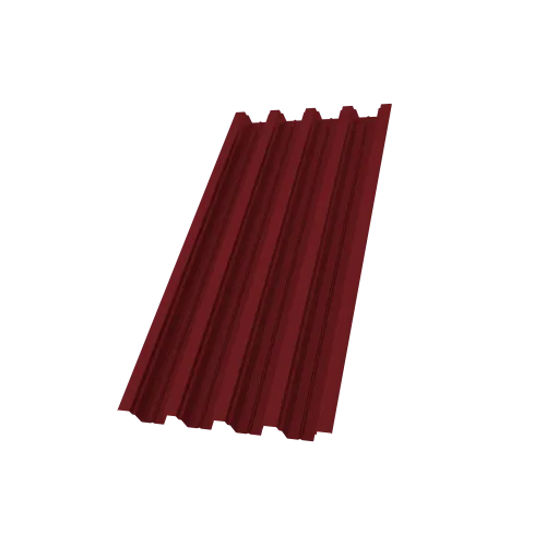 Профнастил Н75R 0,5 PE lite RAL 3005 красное вино