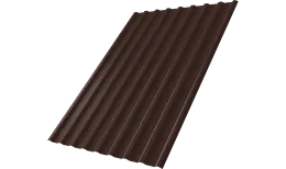 Профнастил С20R Grand Line 0,45 ПЭ матовый с пленкой RAL 8017 шоколад