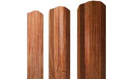 Штакетник М-образный А фигурный 0,45 Print Elite Rowan TwinColor