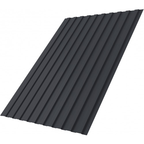 Профнастил С8B v03 Grand Line 0,5 PurPro Matt 275 RAL 7024 мокрый асфальт