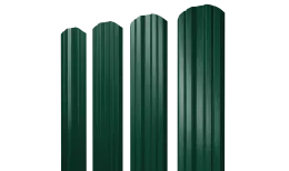 Штакетник Twin фигурный 0,5 Satin RAL 6005 зеленый мох