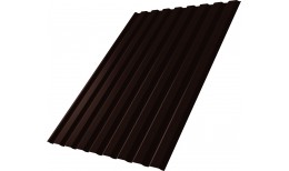 Профнастил С20A Grand Line 0,5 Satin Matt с пленкой RAL 8017 шоколад