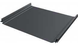Кликфальц Про Grand Line 0,5 Полидэкстер TwinColor с пленкой на замках RAL 7024 мокрый асфальт