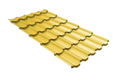Профиль волновой квинта плюс Grand Line c 3D резом 0,45 PE RAL 1018 цинково-желтый