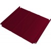 Кликфальц Double Pro Line Grand Line 0,45 ПЭ с пленкой на замках RAL 3003 рубиново-красный