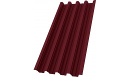 Профнастил Н75R Grand Line 0,7 ПЭ слим RAL 3005 красное вино