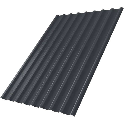 Профнастил С20R Grand Line 0,4 ПЭ матовый RAL 7024 мокрый асфальт