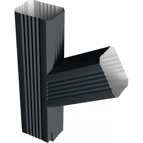 Тройник прямоугольный правый Vortex Lite Matt RAL 7016 антрацитово-серый