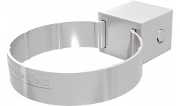 Хомут трубы Kliker Дизайн 100 ПВХ Grand Line Premium шоколадный (индивидуальная упаковка) (RAL 8017)