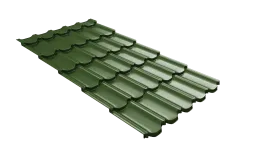 Профиль волновой квинта плюс Grand Line c 3D резом 0,45 PE RAL 6002 лиственно-зеленый