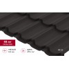 Металлочерепица квинта плюс Grand Line 0,5 PurPro RR 32 темно-коричневый