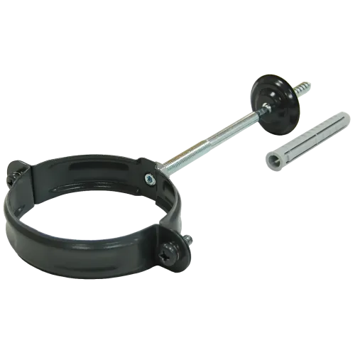 Хомут трубы 90 мм RAL 7024 мокрый асфальт