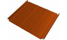 Кликфальц Double Pro Line Grand Line 0,45 ПЭ с пленкой на замках RAL 2004 оранжевый