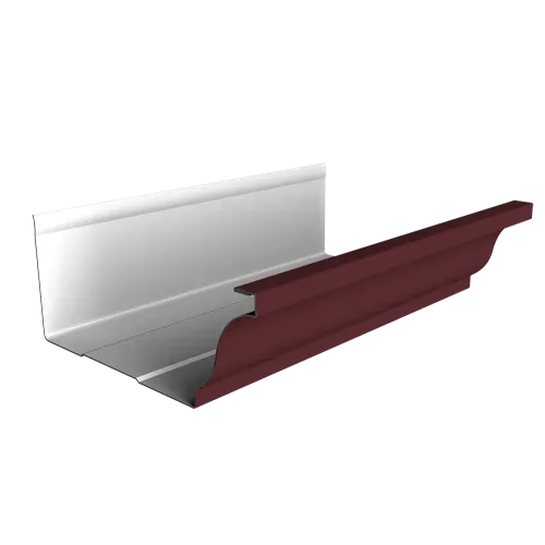 Желоб прямоугольный Vortex Проект 210мм 3м RAL 3005 красное вино