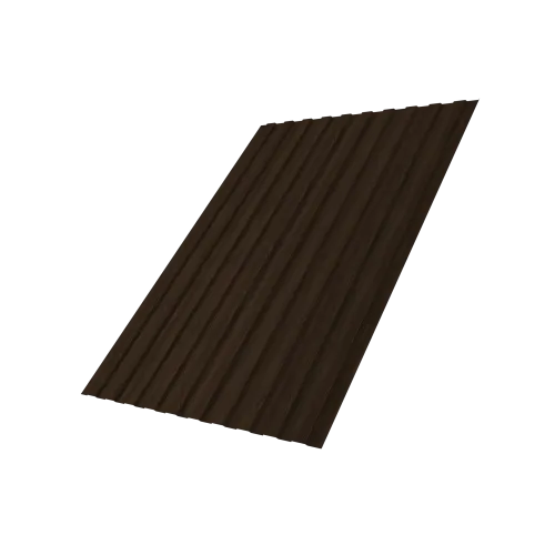 Профнастил С8B v01 Grand Line 0,45 Print Elite Coffee Wood TwinColor