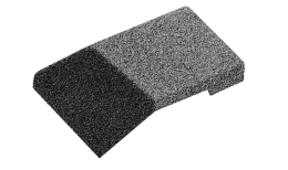 Наконечник ребрового конька Metrotile серый