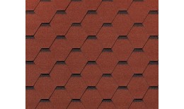 RoofShield черепица Классик Стандарт (3м2) Кирпично-красный с оттенением