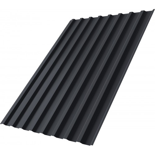 Профнастил С20B Grand Line 0,45 Drap с пленкой RAL 7024 мокрый асфальт