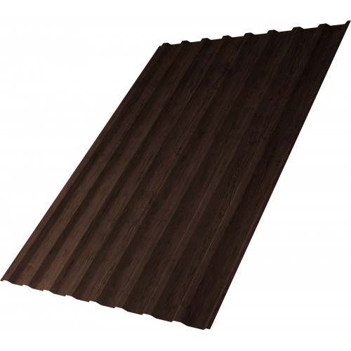 Профнастил С20B Grand Line 0,45 Print Premium с пленкой Antique Wood TwinColor