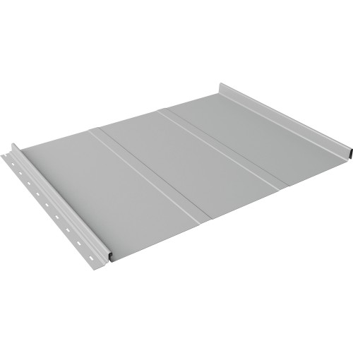 Кликфальц Line Grand Line 0,45 Drap ТХ с пленкой на замках RAL 7047 телегрей 4
