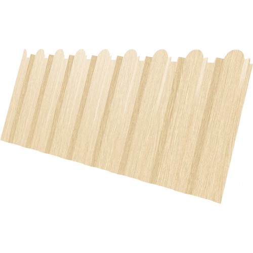 Профнастил С20B фигурный Grand Line 0,45 Print Elite Milky Wood TwinColor