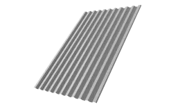 Профнастил С21R 0,45 Drap TX с пленкой RAL 7047 телегрей 4