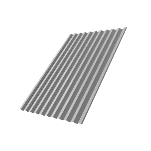 Профнастил С21R 0,45 Drap TX с пленкой RAL 7047 телегрей 4