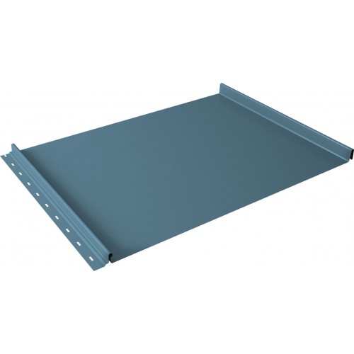 Кликфальц Grand Line 0,45 Drap ТХ с пленкой на замках RAL 5024 пастельно-синий