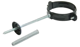 Хомут трубы 90 мм RAL 7024 мокрый асфальт