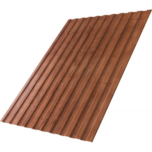 Профнастил С8A v01 Grand Line 0,45 Print Premium с пленкой Rowan Wood Intense FTC