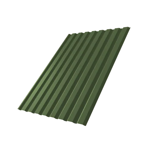 Профнастил С20A 0,5 Satin Matt TX RAL 6020 хромовая зелень