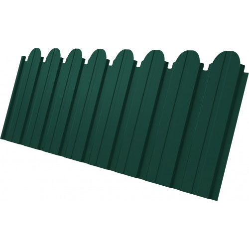 Профнастил C10B фигурный Grand Line 0,5 Satin Matt TX RAL 6005 зеленый мох