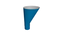 Воронка водосборная Vortex Проект 146мм RAL 5005 сигнальный синий